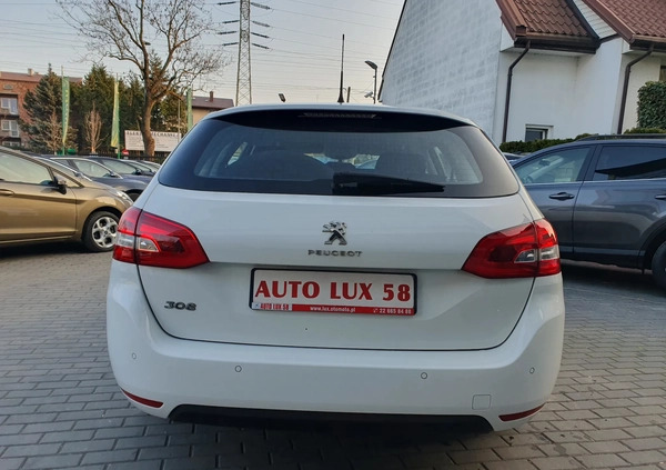 Peugeot 308 cena 39900 przebieg: 163119, rok produkcji 2019 z Warszawa małe 277